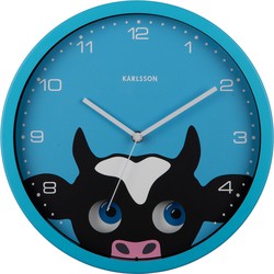 Karlsson  Wall Clock Peekaboo Cow