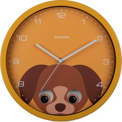 Karlsson  Wall Clock Peekaboo Dog