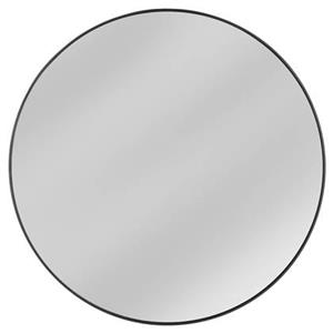 Vtw Living  Spiegel Rond 70 cm - Wandspiegel Zwart - Zwarte Rand