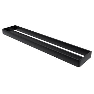 Haceka Aline dubbele handdoekhouder 60cm mat zwart