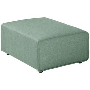 Vega Hocker Belford ribstof; 71x93x40 cm (BxDxH); zitting grijsblauw, frame zwart