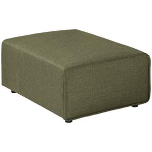Vega Hocker Belford ribstof; 71x93x40 cm (BxDxH); zitting groen gemêleerd, frame zwart