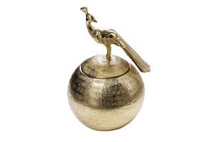 Invicta Interior metaal tin WILDLIFE BIRD 30cm antique goud - 44837