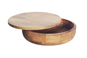 Invicta Interior Schaal PURE NATURE met deksel 40cm mango hout - 44472