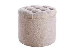 Invicta Interior Kruk MODERN BAROCK STORAGE 50cm boucle champagne - 45066