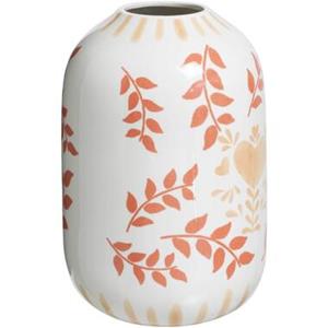 Leen Bakker Vaas Cherie - off-white - keramiek - 25xØ16 cm