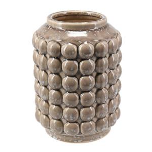 Home & Styling Boeket vaas Bubbels - keramiek - beige - D15 x H20 cm - Moderne woonstijl -