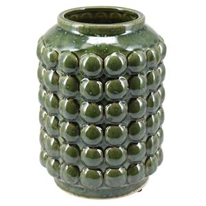 Home & Styling Boeket vaas Bubbels - keramiek - olijfgroen - D15 x H20 cm - Moderne woonstijl -