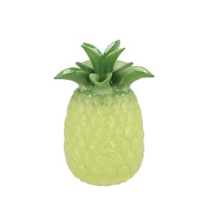 DK Design Bloemenvaas Tropical Pineapple - ananas vaas - groen - D14 x H18 cm -