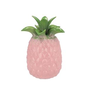 DK Design Bloemenvaas Tropical Pineapple - ananas vaas - roze - D14 x H18 cm -
