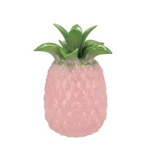 DK Design Bloemenvaas Tropical Pineapple - ananas vaas - roze - D16 x H22 cm -