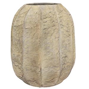 DK Design Bloemenvaas Casablanca - zand look - beige - 33 x cm - golvende vormen -