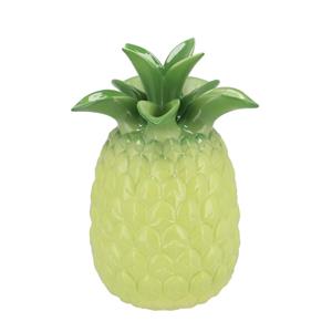 DK Design Bloemenvaas Tropical Pineapple - ananas vaas - groen - D23 x H33 cm -