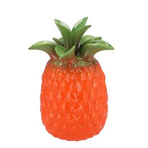 DK Design Bloemenvaas Tropical Pineapple - ananas vaas - oranje - D23 x H33 cm -