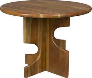Dutchbone Ronde Bijzettafel Morgan Acaciahout, 60cm - Bruin