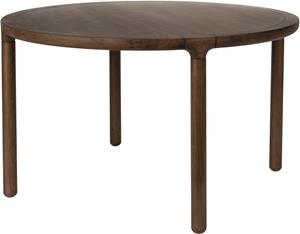 Zuiver Ronde Eettafel Storm Walnoot en rubberhout, 128cm - Bruin