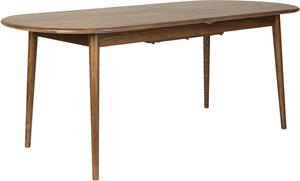 Zuiver Uitschuifbare Ovale Eettafel Twist Walnoot, 185-240 x 90cm - Bruin