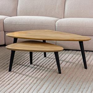 Het Steigerhouthuis LABEL51 Salontafel Rock - Rough - Mangohout - 110 cm
