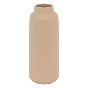 Atmosphera Bloemenvaas Emporor - mat lichtroze - keramiek - D12 x H30 cm - Stelen en boeketten -
