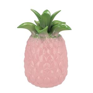 DK Design Bloemenvaas Tropical Pineapple - ananas vaas - roze - D18 x H28 cm -