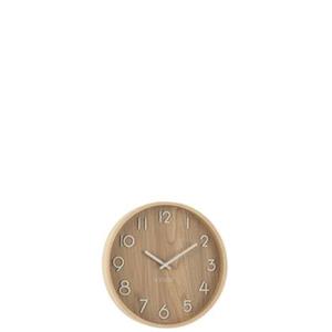 J-Line Wandklok Multiplex|Mdf Naturel Small