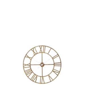 J-Line klok Roman - rotan|metaal - naturel - small - Ø 70 cm
