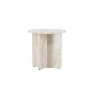 Svea  Carlo ronde bijzettafel - ø50 cm - marmerlook