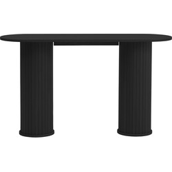 Giga Living  Sidetable Zwart Eikenhout - 130x40x75cm - Nola