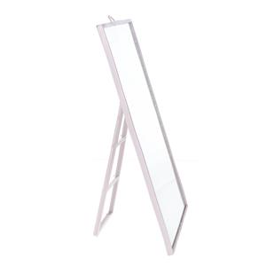 Tendance Basic make-up spiegel/scheerspiegel - taupe - op standaard - kunststof - 23 x 17 cm -
