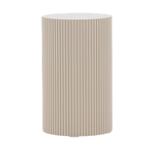Nest living Asa houten bijzettafel beige - Ø 31 cm