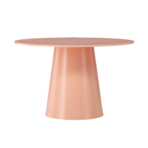 Nest living Trude houten eettafel zacht roze - Ø 120 cm