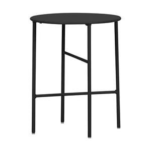 Lisomme Mila metalen tuin bijzettafel zwart - Ø 40 cm