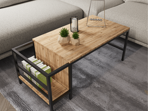 Mobistoxx Salontafel LOTHAR 110 cm bruine eik
