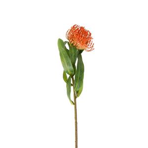 Xenos Kunstbloem speldenkussen - oranje - 48 cm