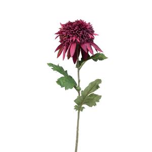 Xenos Kunstbloem chrysant groot - paars - 73 cm