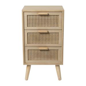 Xenos Webbing Java kast met 3 laden - 73x40x31 cm