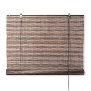 Xenos Bamboe rolgordijn - donkerbruin - 150x180 cm