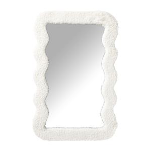 Xenos Spiegel teddy wave - beige - 26x30 cm