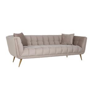 Richmond Interiors Richmond 3-zits Bank Huxley Velvet - Khaki