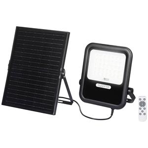 Sygonix SY-6313014 Wandspot op zonne-energie 20 W Warmwit Zwart