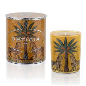 Ortigia Zagara geurkaars in gedecoreerd glas