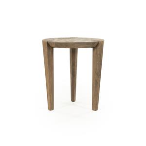 Eleonora Ronde Bijzettafel Davina Mangohout, 40cm - Bruin