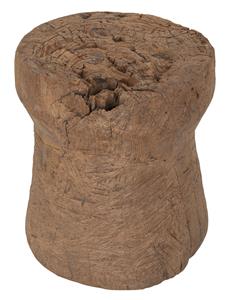 MUST Living Bijzettafel Toba Teakhout, Ø30cm - Bruin