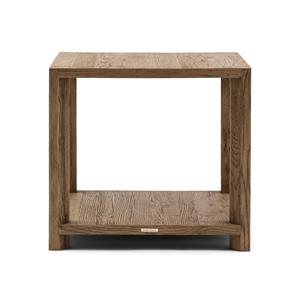 Rivièra Maison Bijzettafel Monza Eikenhout, 60 x 60 cm - Bruin - Vierkant