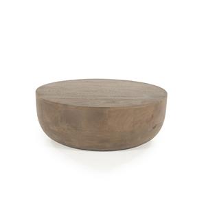 By-Boo Ronde Salontafel Karibu Mangohout, 70cm - Bruin