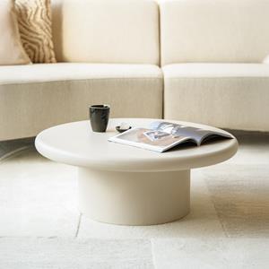 Eleonora Ronde Salontafel Jade Magnesium oxide, 80cm - Zand