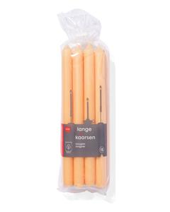 HEMA Lange Huishoudkaarsen Ø2.2x29 - 12 Stuks Lichtoranje (lichtoranje)