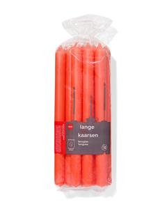 HEMA Lange Huishoudkaarsen Ø2.2x29 - 12 Stuks Oranje (oranje)