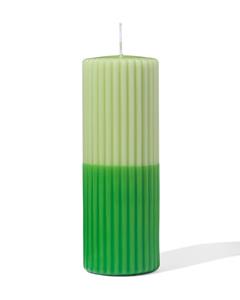HEMA Stompkaars Ø7x19cm Ribbel Lichtgroen-groen (groen)