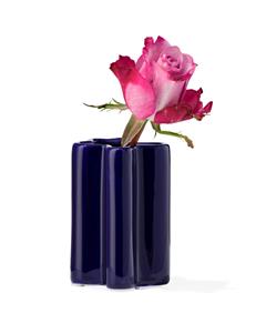 HEMA Vaas Ø3.5x10cm Keramiek Blauw (blauw)